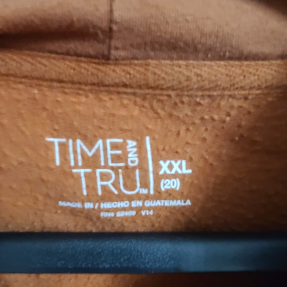 Time and Tru Orange Zip-Up Jacket - Picture 2 of 2